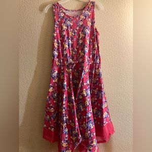 Cute girl’s summer dress. Pink. 10-12